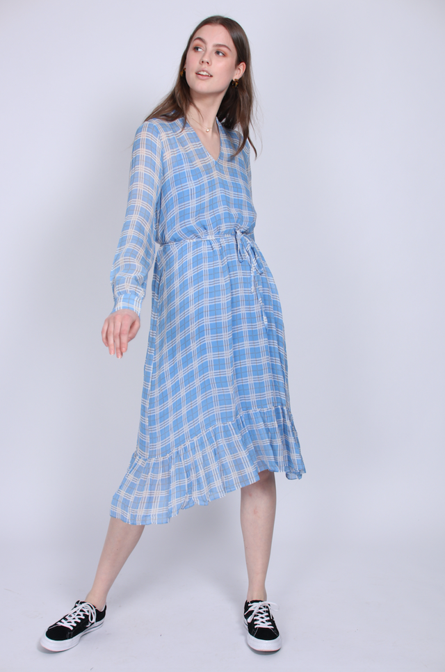 Terna Midi Dress - Little Boy Blue - Second Female - Kjoler - VILLOID.no