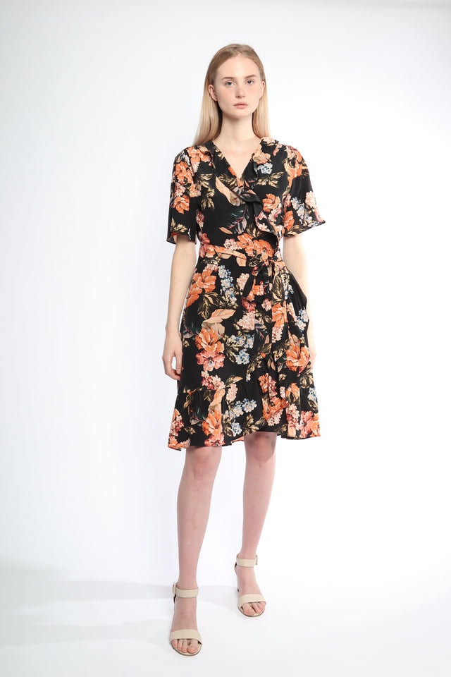 Synne Silk kjole - Tropical Black - FWSS - Kjoler - VILLOID.no