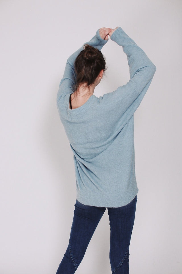 Simone Sweater - Light Blue - Line of Oslo - Gensere - VILLOID.no