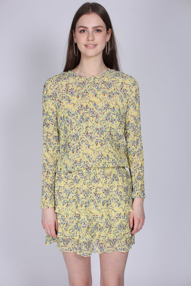 Mini flowerdress - Yellow - Line of Oslo - Kjoler - VILLOID.no