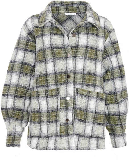 Viksa Jacket Wool - Grey/Green - Noella - Jakker - VILLOID.no