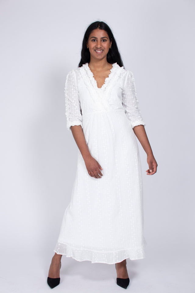 Zelena long lacedress - White - Line of Oslo - Kjoler - VILLOID.no