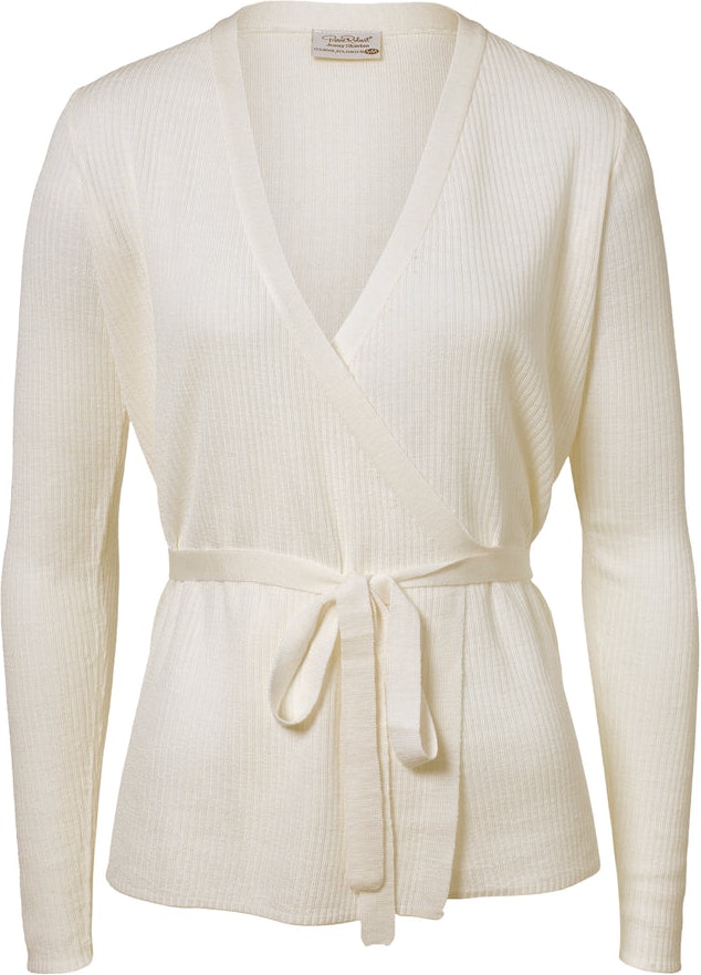 Wool Wrap Top - Cream - Pierre Robert x Jenny Skavlan - Gensere - VILLOID.no