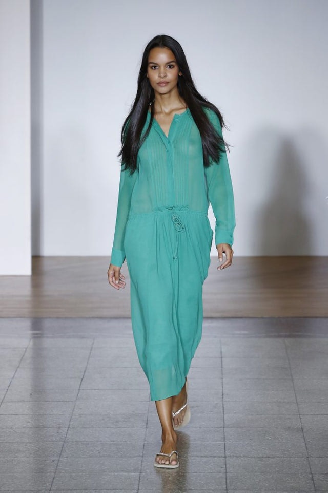 Annabel soliddress - Green - Line of Oslo - Kjoler - VILLOID.no