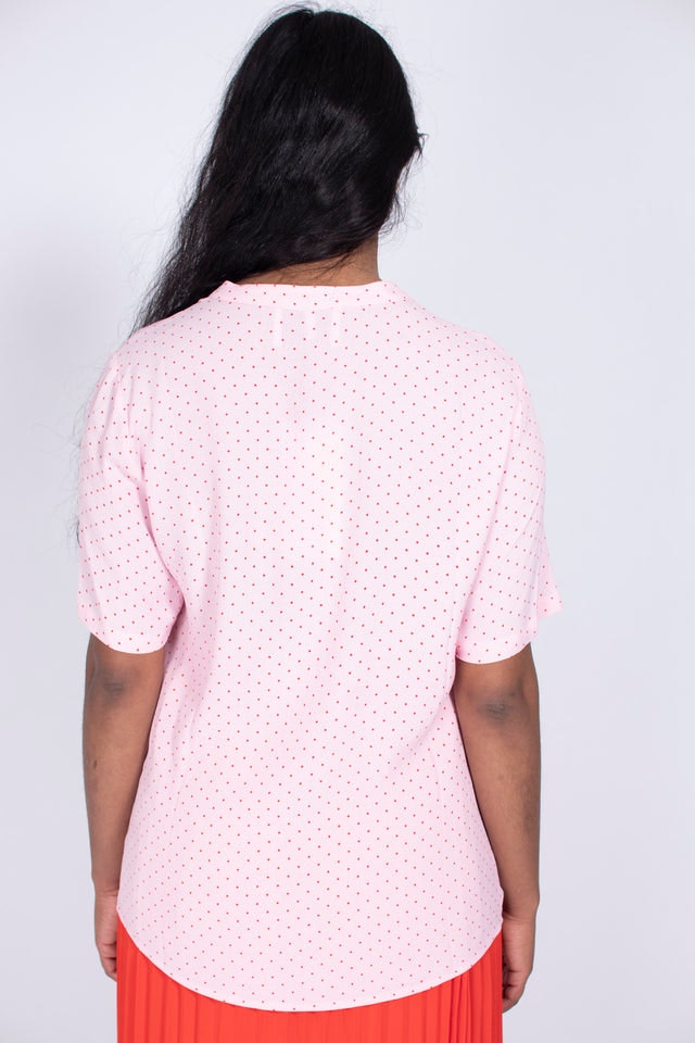 Nora SS Shirt - Fairytale Dot Aop - Just Female - T-skjorter & Topper - VILLOID.no
