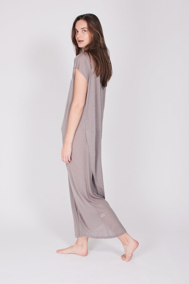 The Kaftan Dress - Stone - AWAN - Loungewear - VILLOID.no