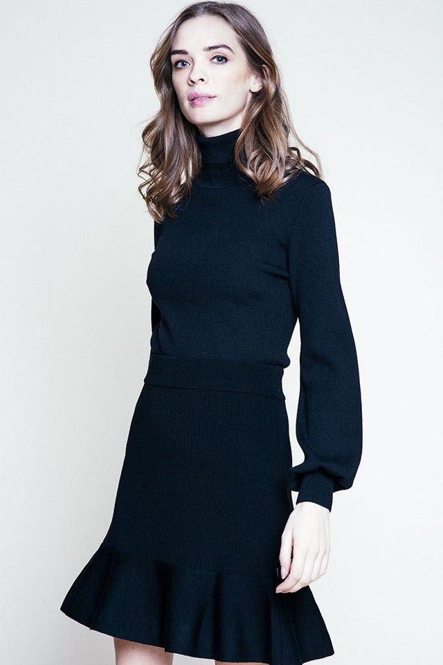 Rosie Merino Sweater - Black - Ella & il - Gensere - VILLOID.no