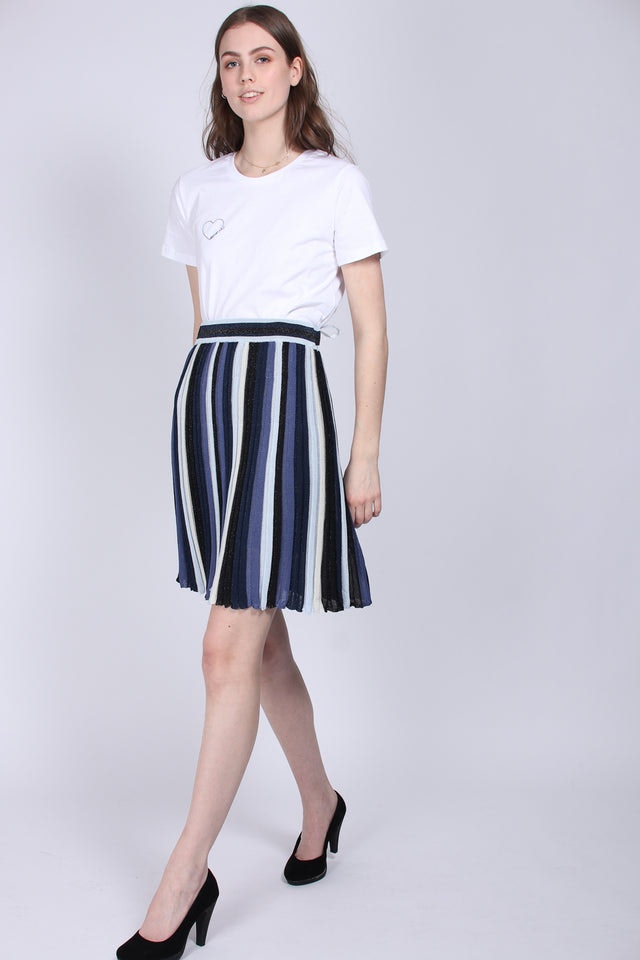 Pleated Skirt - Xenon Blue - MAUD - Skjørt - VILLOID.no