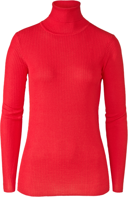 Wool Turtleneck - Red - Pierre Robert x Jenny Skavlan - Gensere - VILLOID.no