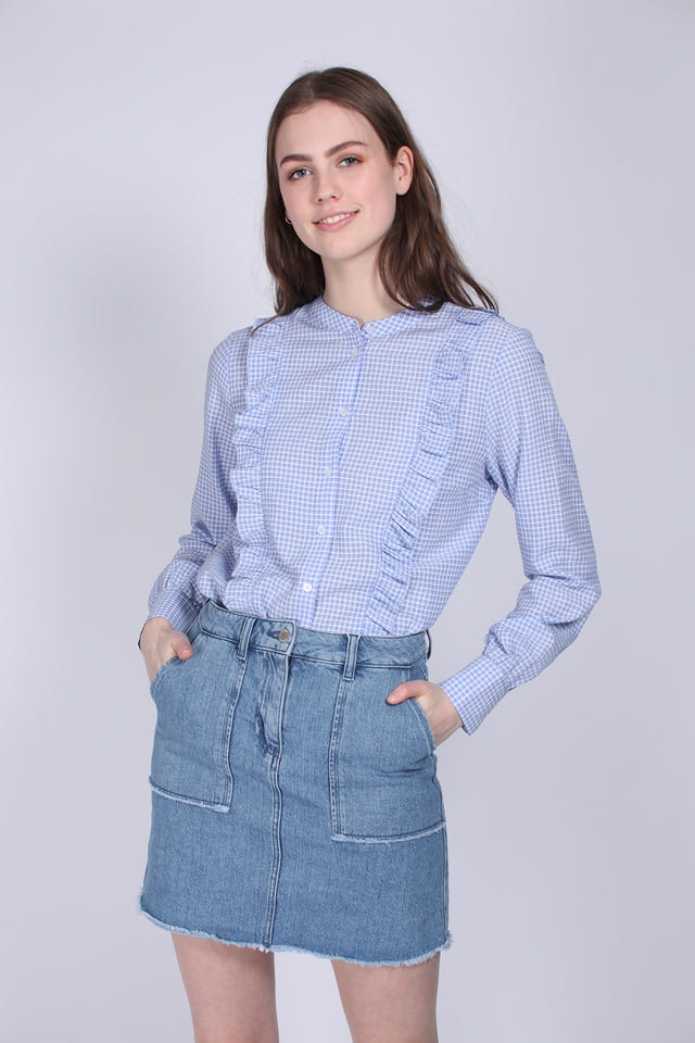 Leslie Shirt - Brunnera Blue - Second Female - Bluser & Skjorter - VILLOID.no