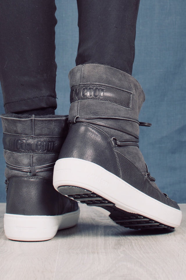Moon Boot Puls Low Shearlin - Grey - Moon Boot - Sko - VILLOID.no