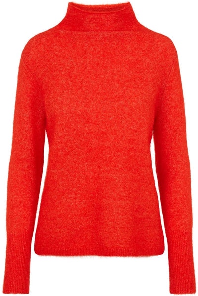 Brook Knit New T-neck - Poinciana - Second Female - Gensere - VILLOID.no