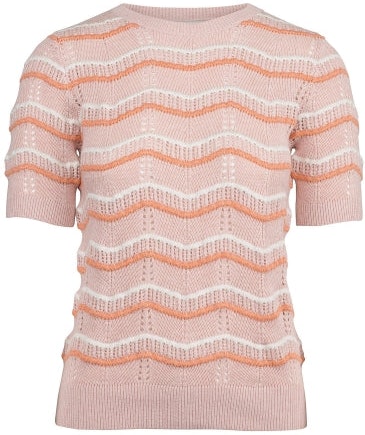 Short Sleeve Knit - Pink Nectar - MAUD - Gensere - VILLOID.no