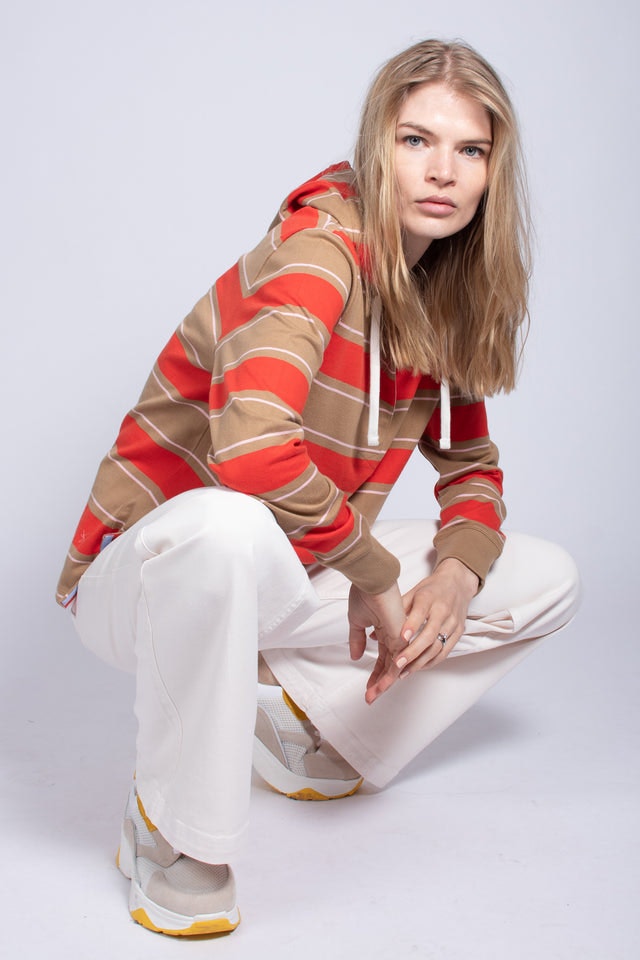 Hooded Heavy Rugger - Warm Khaki - GANT - Gensere - VILLOID.no