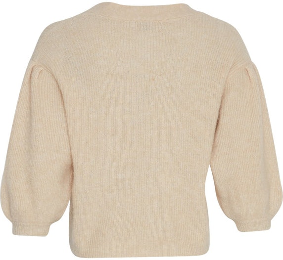 Ziga Zenie Rib 2/4 Cardigan - Oatmeal Melange