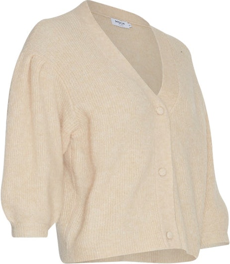 Ziga Zenie Rib 2/4 Cardigan - Oatmeal Melange