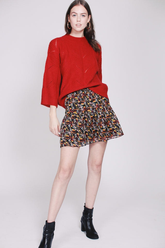 Pomme Knit O-neck - Bossa Nova - Second Female - Gensere - VILLOID.no