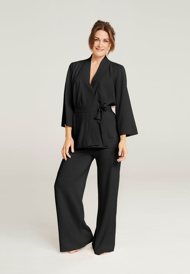 Wool Lounge Sweater - Black - Pierre Robert x Jenny Skavlan - Gensere - VILLOID.no