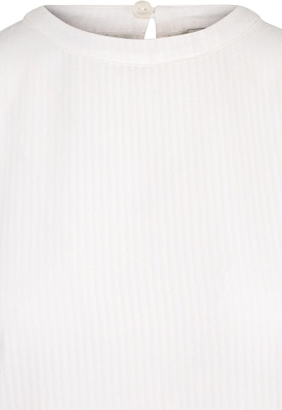 Striped Balloon Top - White - MAUD - T-skjorter & Topper - VILLOID.no