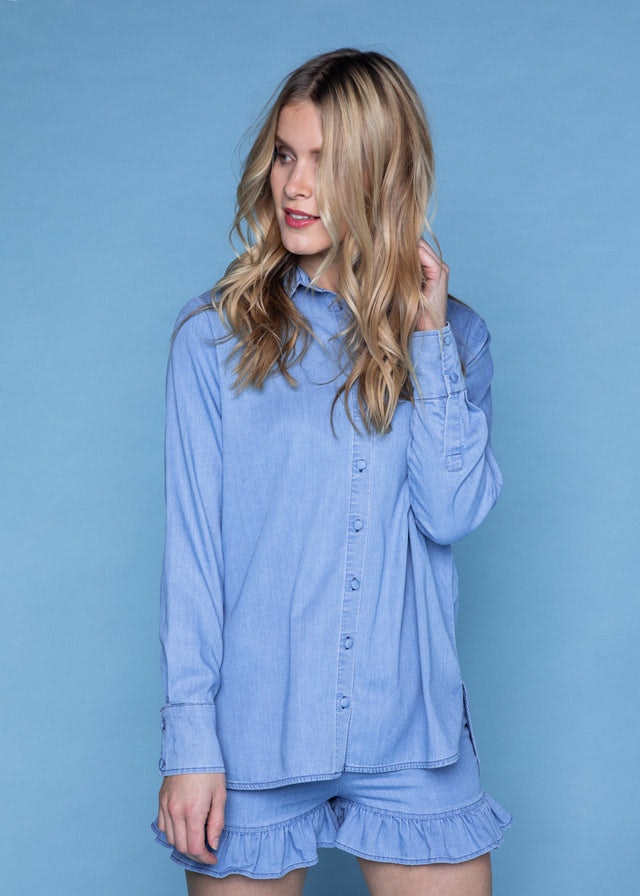 Lissy Denim Shirt - Blue Denim