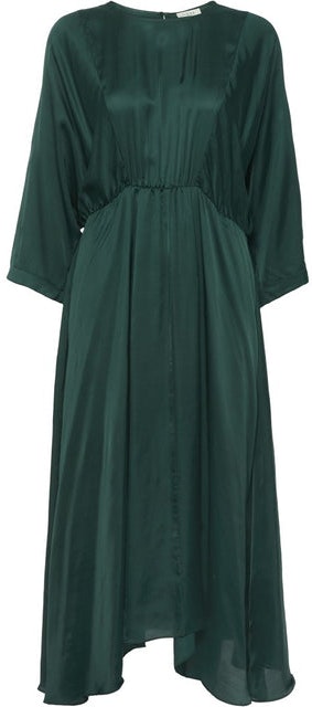 Diane Dress - Dark Green - NORR - Kjoler - VILLOID.no