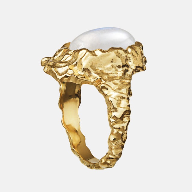 Goddess Ring Moonstone - Gold