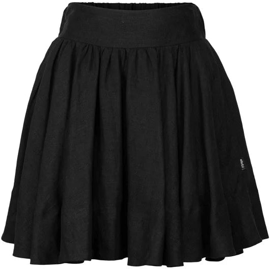 Anett Linen Skirt - Black