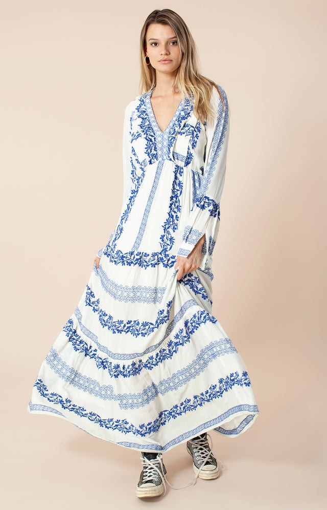 Leighton Long Dress - Blue