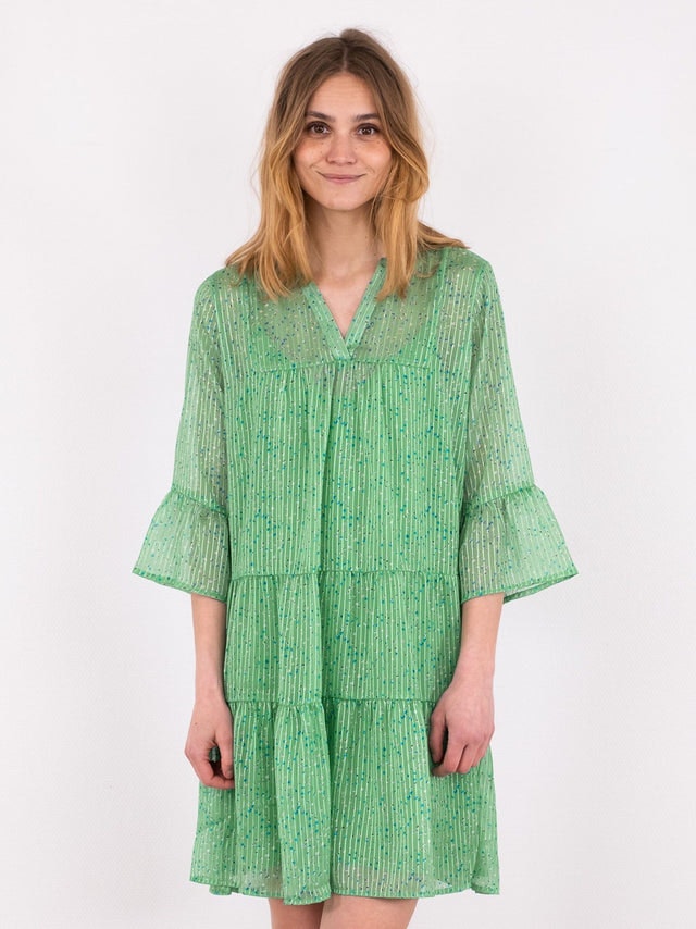 Gunvor Sparkle Dress - Green