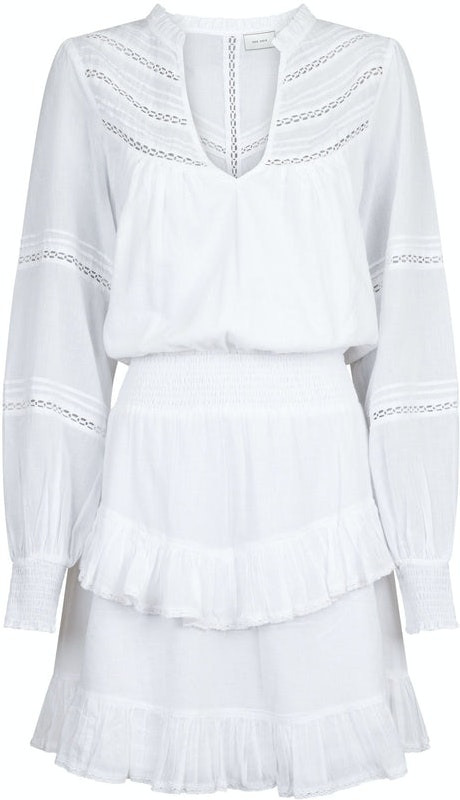 Klaire S Voile Dress - White