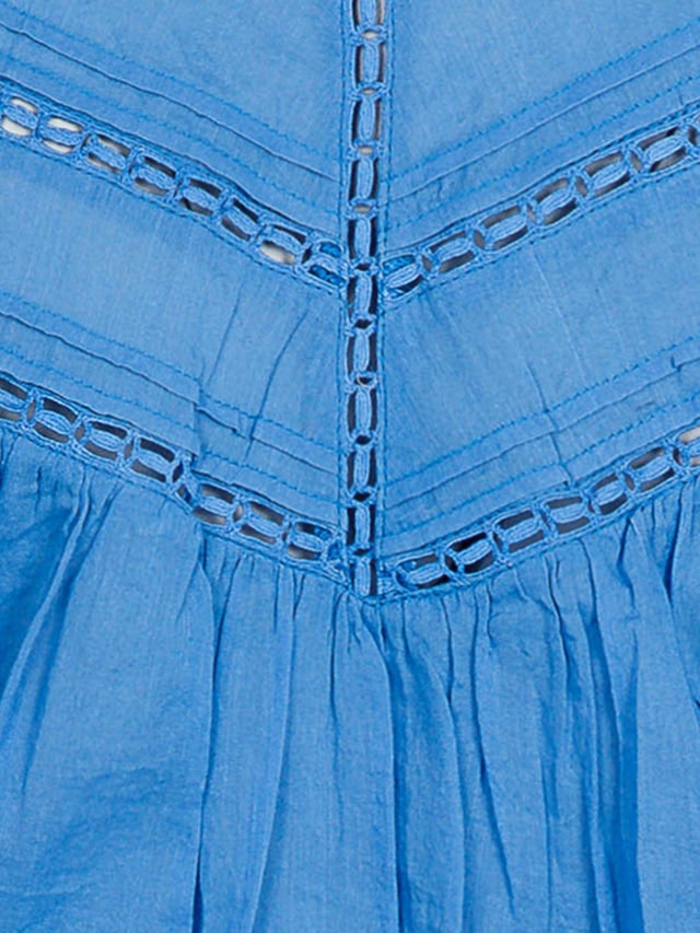 Klaire S Voile Dress - Blue