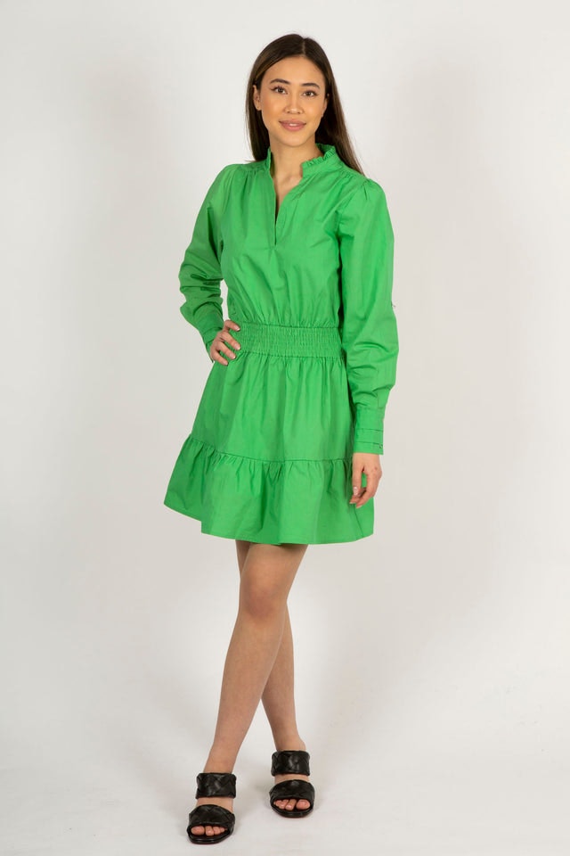 Yvette Poplin Dress - Green