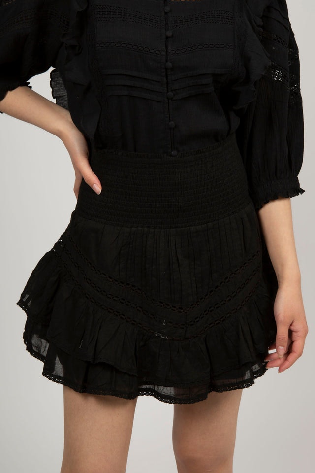 Atkin S Voile Skirt - Black