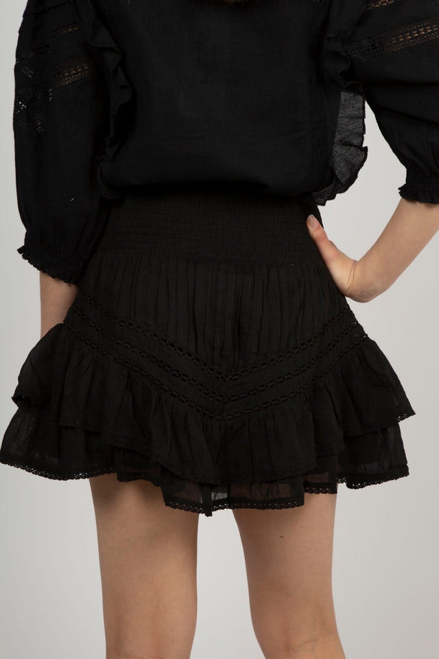 Atkin S Voile Skirt - Black