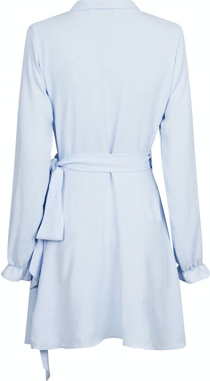 Kim Solid Dress - Light Blue