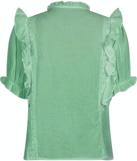 Therese S Voile Blouse - Soft Green
