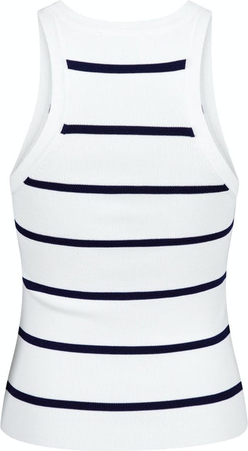 Willy Stripe Knitted Top - Navy