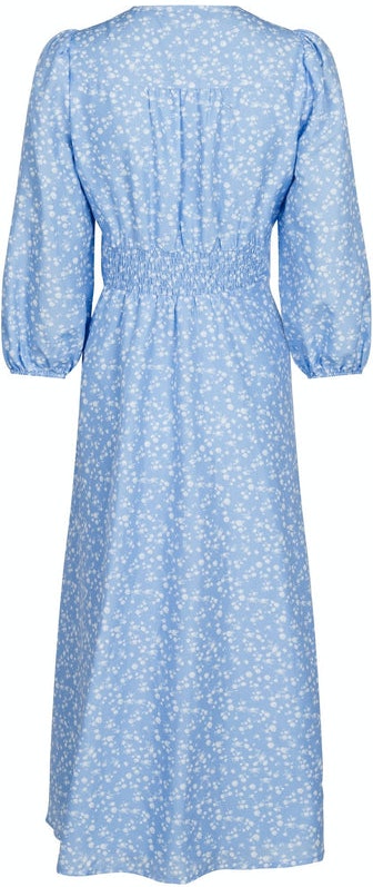 Olana Cloud Flower Dress - Light Blue