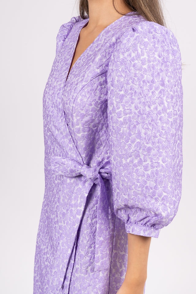 Julia-Siv 3/4 Short Dress - Violet Tulip