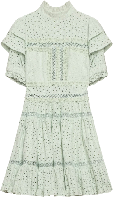 Iro Mini Lace Dress - Pistachio