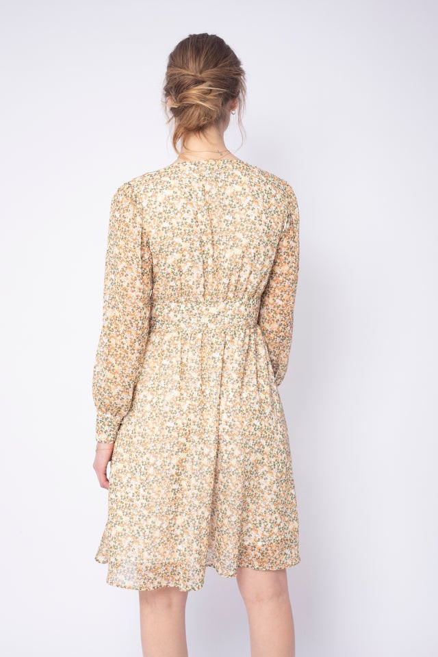 Ella Short Dress - Yellow Meadow