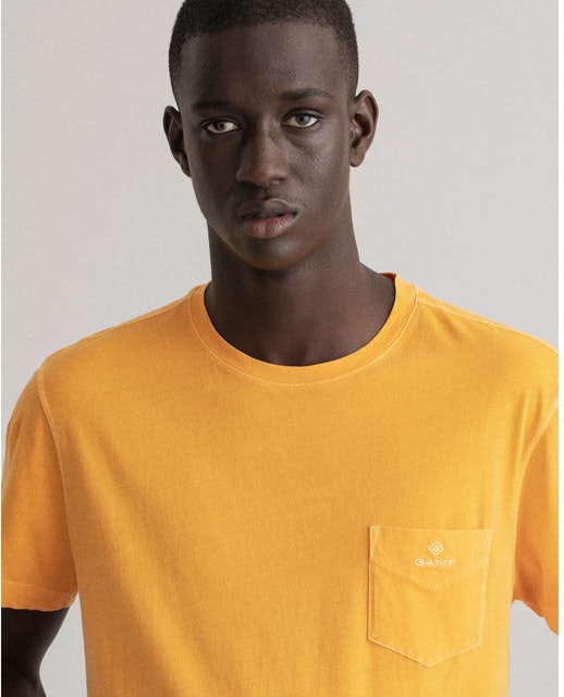 D1. Sunfaded SS T-shirt - Dahlia Orange