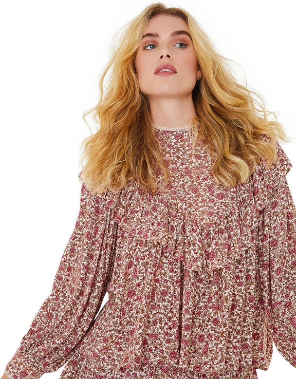 Adele Flower Blouse - As Is
