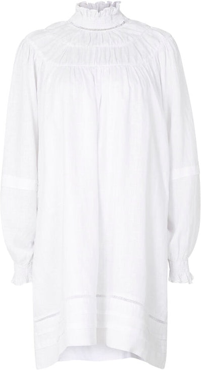 Apple Linen Dress - White