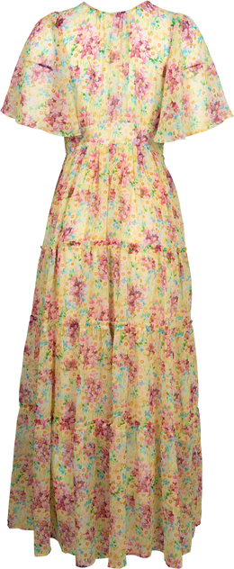 Chiffon Open Back Dress - Summer Flowers