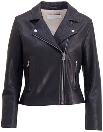 Calie Leather Jacket - Black