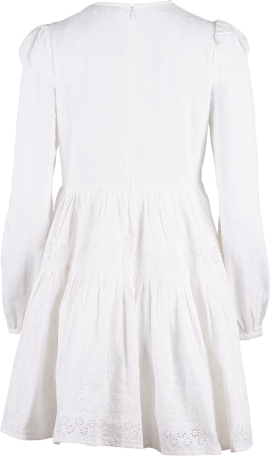 Linen Mini Dress - White