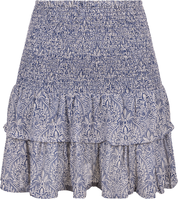 HeiPW Skirt - Blue Ornament Print