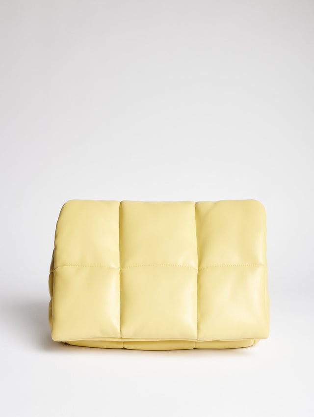 Wanda Faux Leather Clutch Bag - Honey
