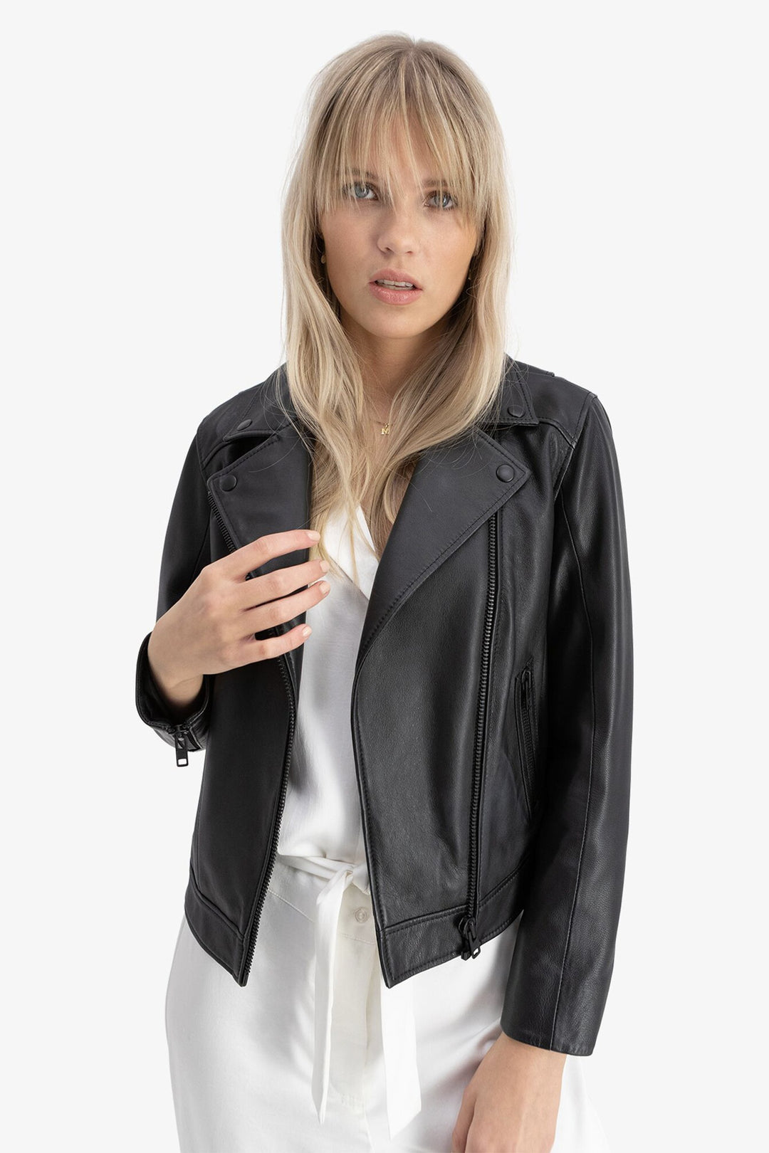 Camilla Pihl | City Leather Jacket Black | VILLOID.no City leather jacket Jakker Klær